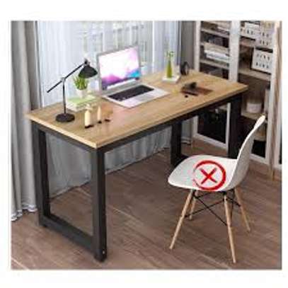 Rectangular Metal Framed Computer Working Desk image 3