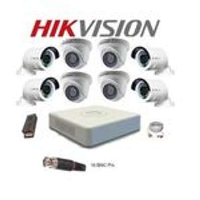 8 HD CCTV Camera Full Kit ( With Night Vision + 100M Cable) image 1