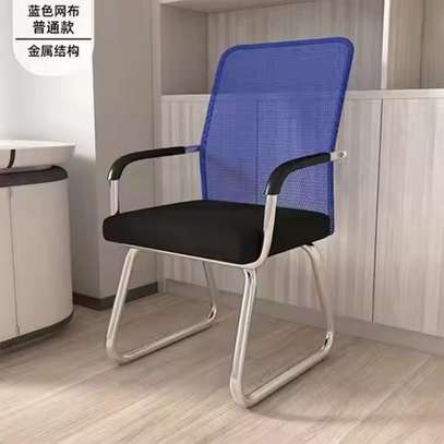 Office Chairs; Comfortable Without Wheel High Back image 4