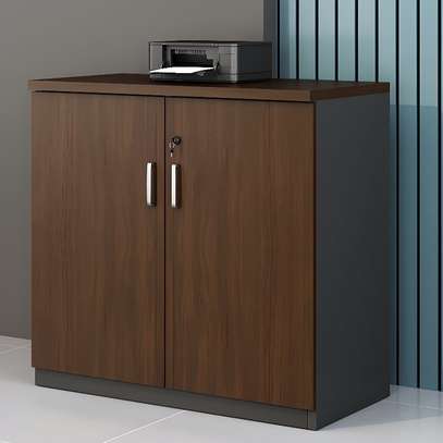 Wooden 2-Door Office Credenza image 6