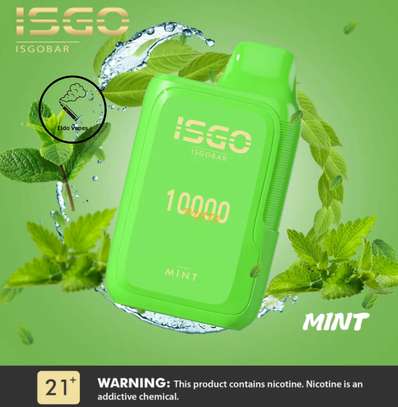 ISGO BAR 10000 Puffs Rechargeable Disposable Vape - Mint image 1