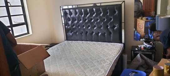 Slightly used 5x6 Bed + High Density Mattress for sale image 2
