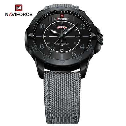 NAVIFORCE Canvas Date Week Men Wristwatch NF9204 image 1