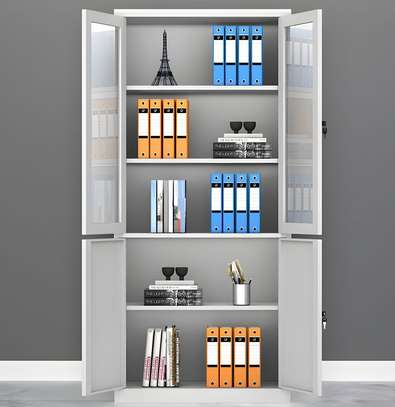Office cabinet: 2-door steel office file cabinet image 3