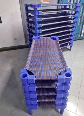 Durable Kindergarten Portable bed cot image 2