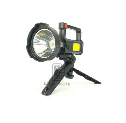 Rechargeable Flashlight w Tripod Stand Glare Lamp L832 image 1