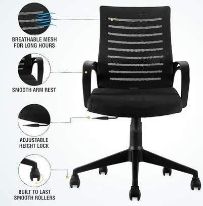 Affordable Mesh Fabric Office Chair –Mid-Back Task Chair image 4