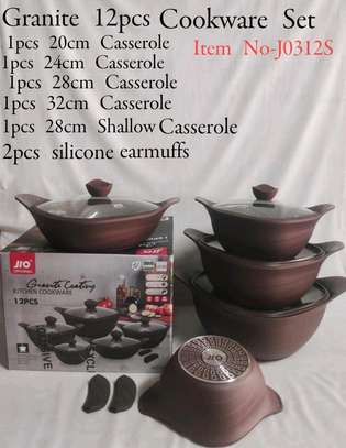 Granite coating cookware set image 1