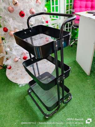 movable trolley storage rack( fully metallic) image 2