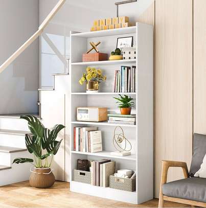 5 Tier Wooden Open Bookshelf image 8