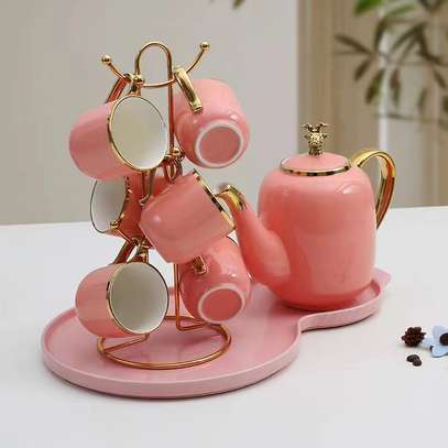 Ceramic tea kettle set image 12