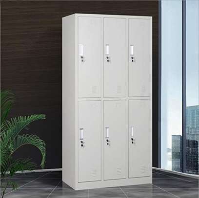 Office Cabinet:  6-Locker Modern Secure Cabinet image 1