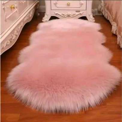 Quality fluffy faux carpets size 60cm by 180cm image 3