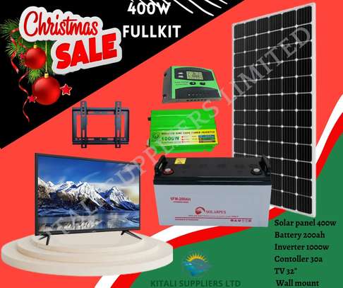 Solarmax 400w Solar Fullkit WithAnd Free 32 Inch Tv image 1