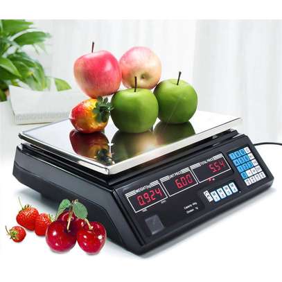 DIGITAL WEIGHT PRICE SCALE 30KG COMPUTING FOOD MEAT SCALE PRODUCE image 1