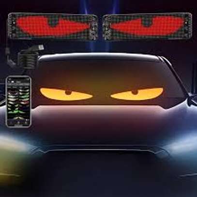 LED Animated Car Windshield Eyes Display Kit image 3