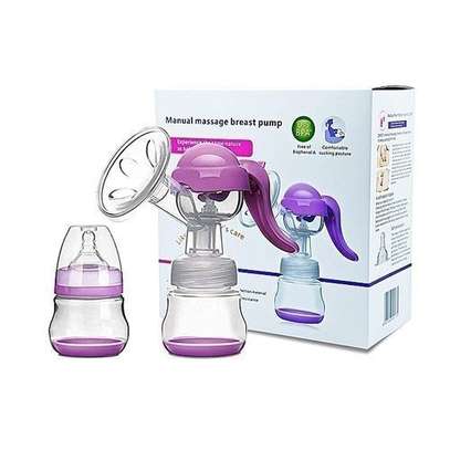 Healthy Manual Breast Pump With Free Baby Bottle Cap image 2