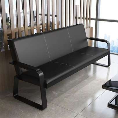 Executive Leather Sofa Set – Office Reception Furniture image 4