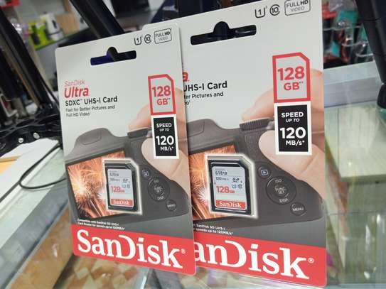Sandisk 128gb Original Class 10 Camera Memory Cards image 1