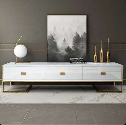 Metallic Frame Wooden Cabinet /TV stand image 2