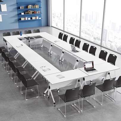 Office Table: Foldable  Study Training Office Table image 5