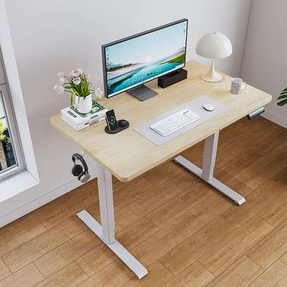 Standing Desk; 1.4M Adjustable Electric Height Desk image 7