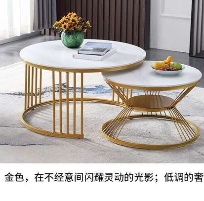 Coffee Tables:Pair of Marble Coffee Tables In Nyakoe image 5