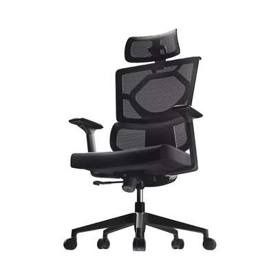 Office Chair: Rolling Office Seat With Lumbar Head & Support image 2