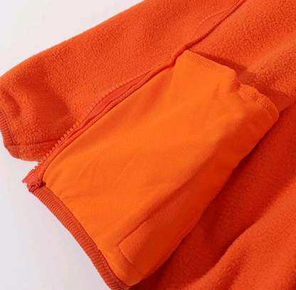 Orange School Fleece Jackets image 1