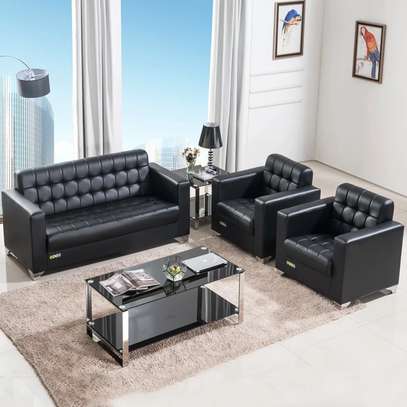 Office Sofa: Five Seater Office Meeting Sofa Set image 1