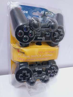 UCOM 2-in-1 PC Dual Shock Twin Joypad Wired USB Gaming PADS image 3