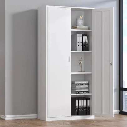 Double Door Metal Filing Cabinet with Adjustable Shelve image 1
