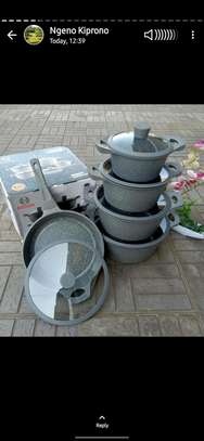 10 pc silicone rubber Bosch granite cookware set image 1
