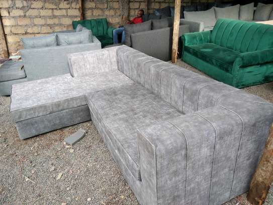 Classic L shaped sofa image 1