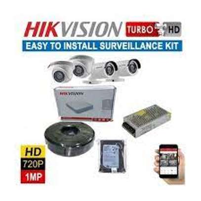 Hikvision 4 CCTV Cameras Full System Kit-500GB Hard Disk image 2