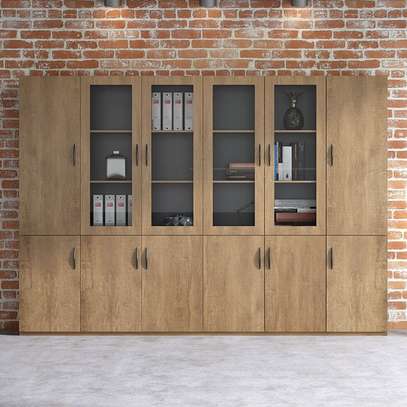 Office Cabinet: 3-Door Wooden Office Storage Cabinet image 3