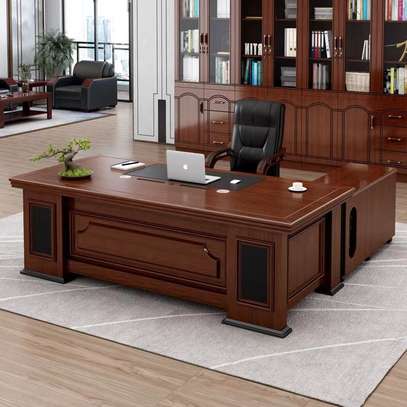 Modern Executive Office Desk – Rectangular CEO Table image 1
