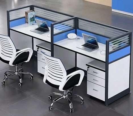 OFFICE DESK: 2 Way Office Workstation Desk image 4