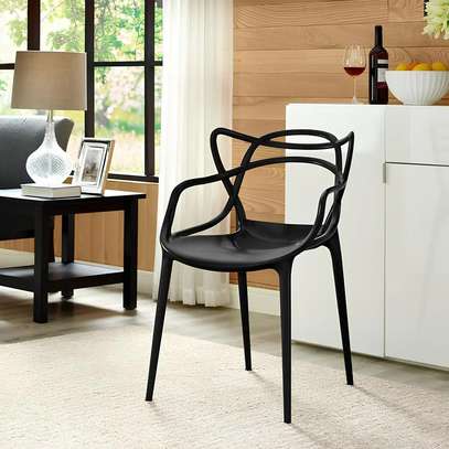 Chair: Twig Plastic Chair, Stackable Design, Bistro Style image 1