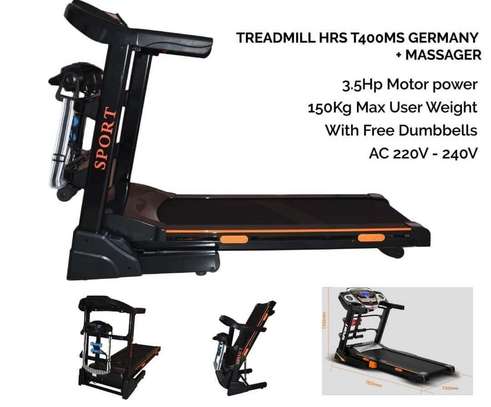 Auto incline Treadmill with massage belt image 1