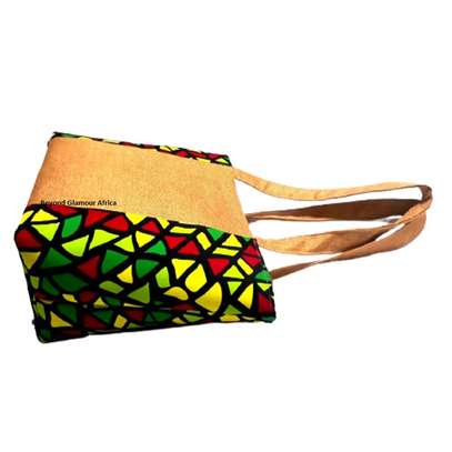 Womens Ankara basket and pouch image 2