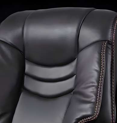 Office Chair: Black Director's Premium Reclining Chair image 6