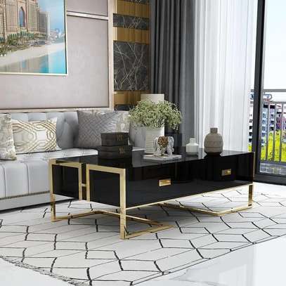 Living Room: Metal Frame Coffee Table image 5