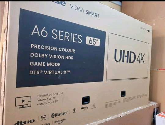 65 Hisense smart UHD 4K Frameless +Free TV Guard image 1