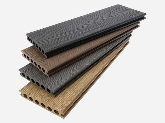 Composite Decking Boards Grey Oak Hollow Core image 1