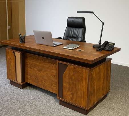 Office Desk: 1.4Meters Durable Wood Executive Desk image 5