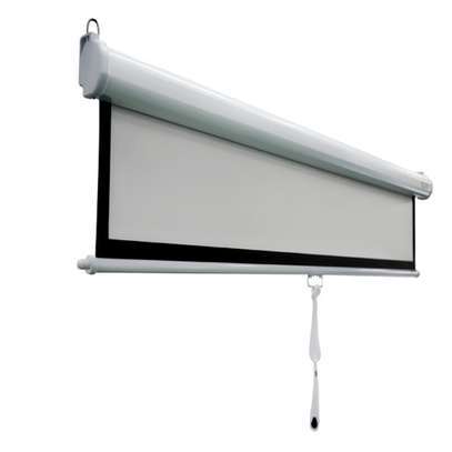 MANUAL WALL-MOUNT PROJECTION SCREEN 84X84 image 1