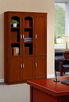 3-Door Wooden Office Cabinet image 1