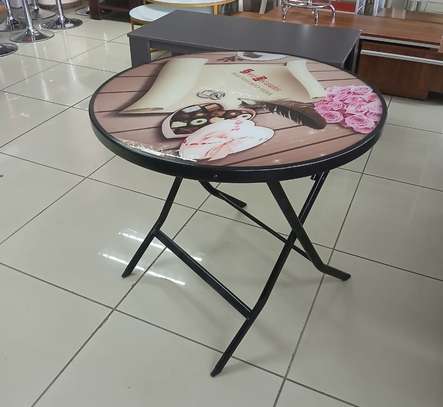 Office Table: Classic Foldable Round Coffee Table image 1