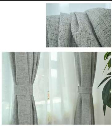 Grey quality curtains image 1